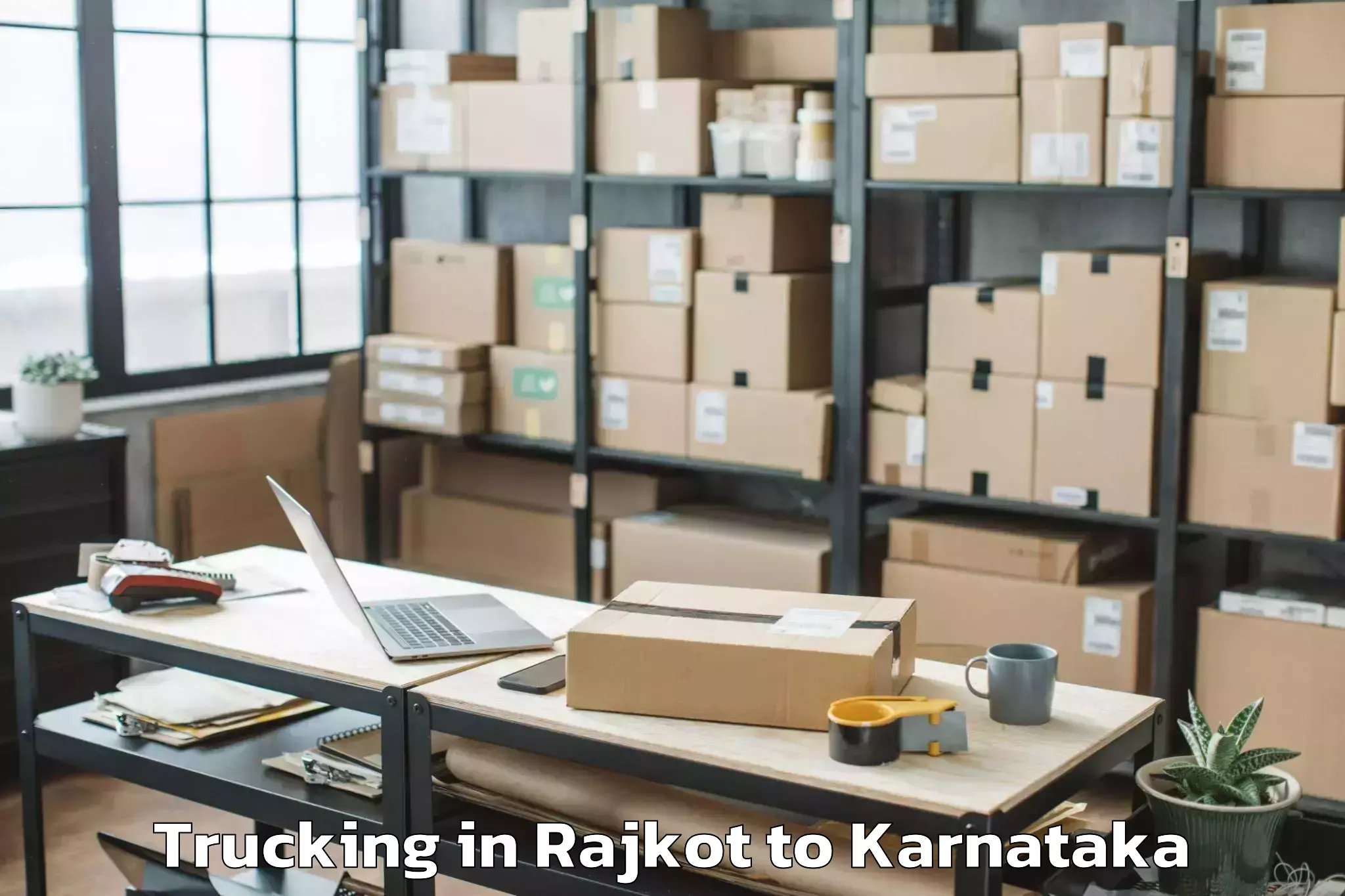 Book Rajkot to Jevargi Trucking Online